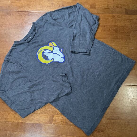 Los Angeles Rams NFL Fanatics Shirt Men's Medium Gray Long Sleeve - Picture 1 of 7